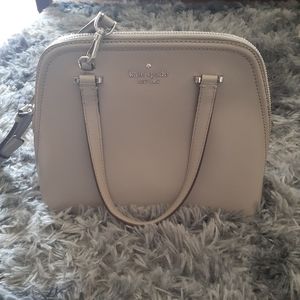 Kate Spade dark grey satchel crossbody handbag